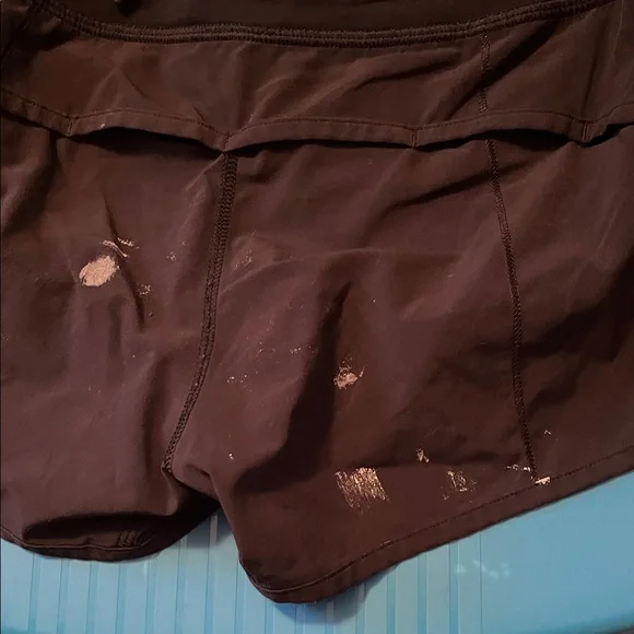 lululemon athletica Speed Up Women's Black Athletic Shorts - DAMAGED PIECE - Picture 4 of 6